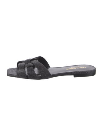 Saint Laurent Leather Slides