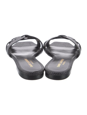 Saint Laurent Leather Slides