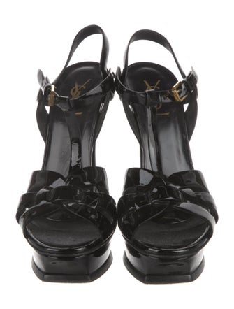 Saint Laurent Patent Leather T-Strap Pumps