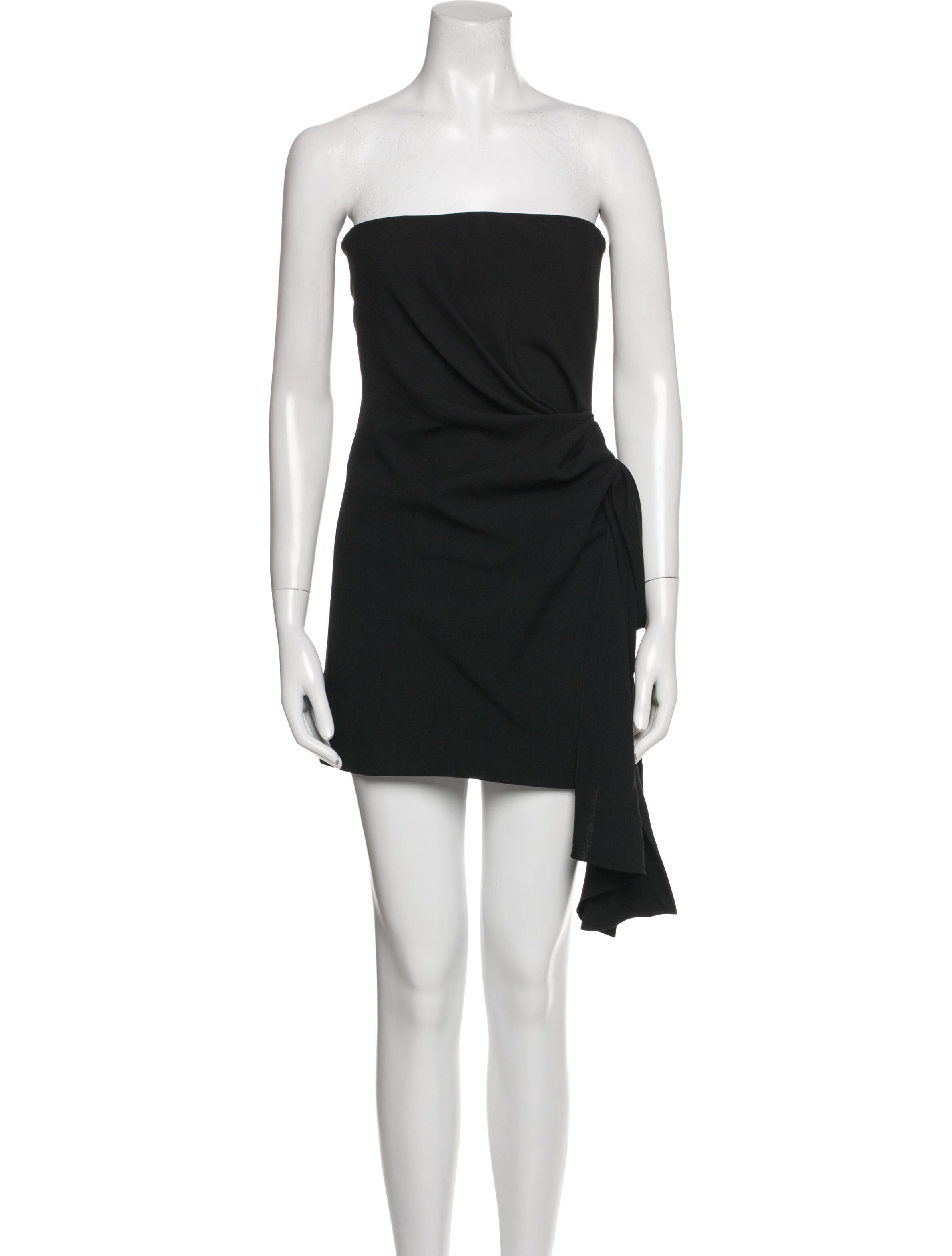 Saint Laurent Strapless Mini Dress