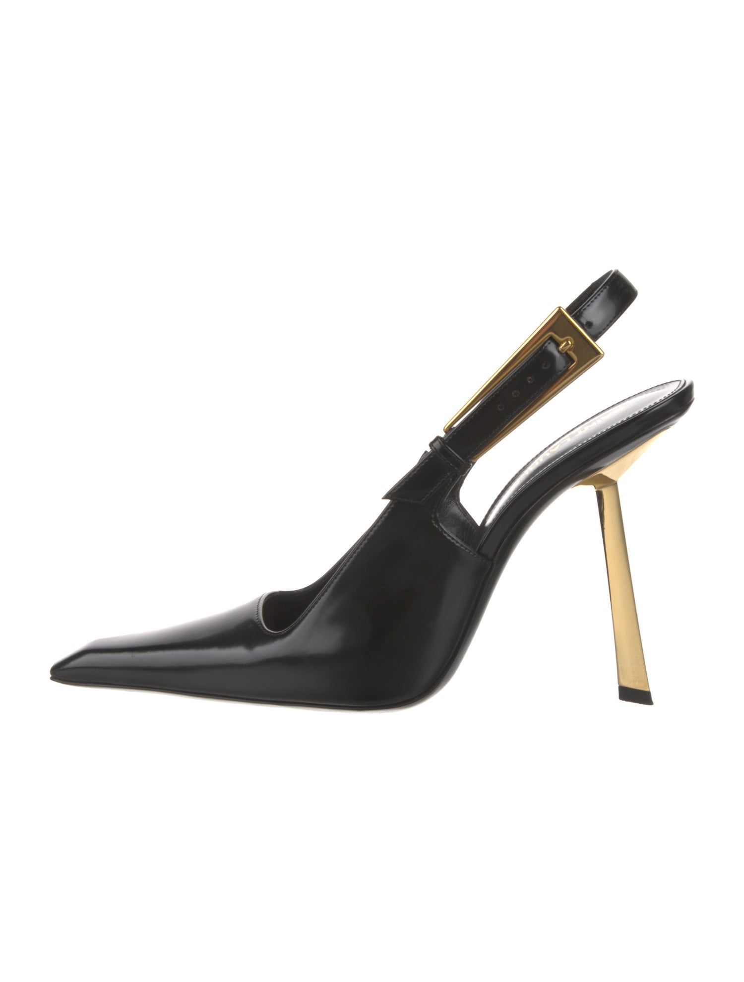 Saint Laurent Patent Leather Slingback Pumps