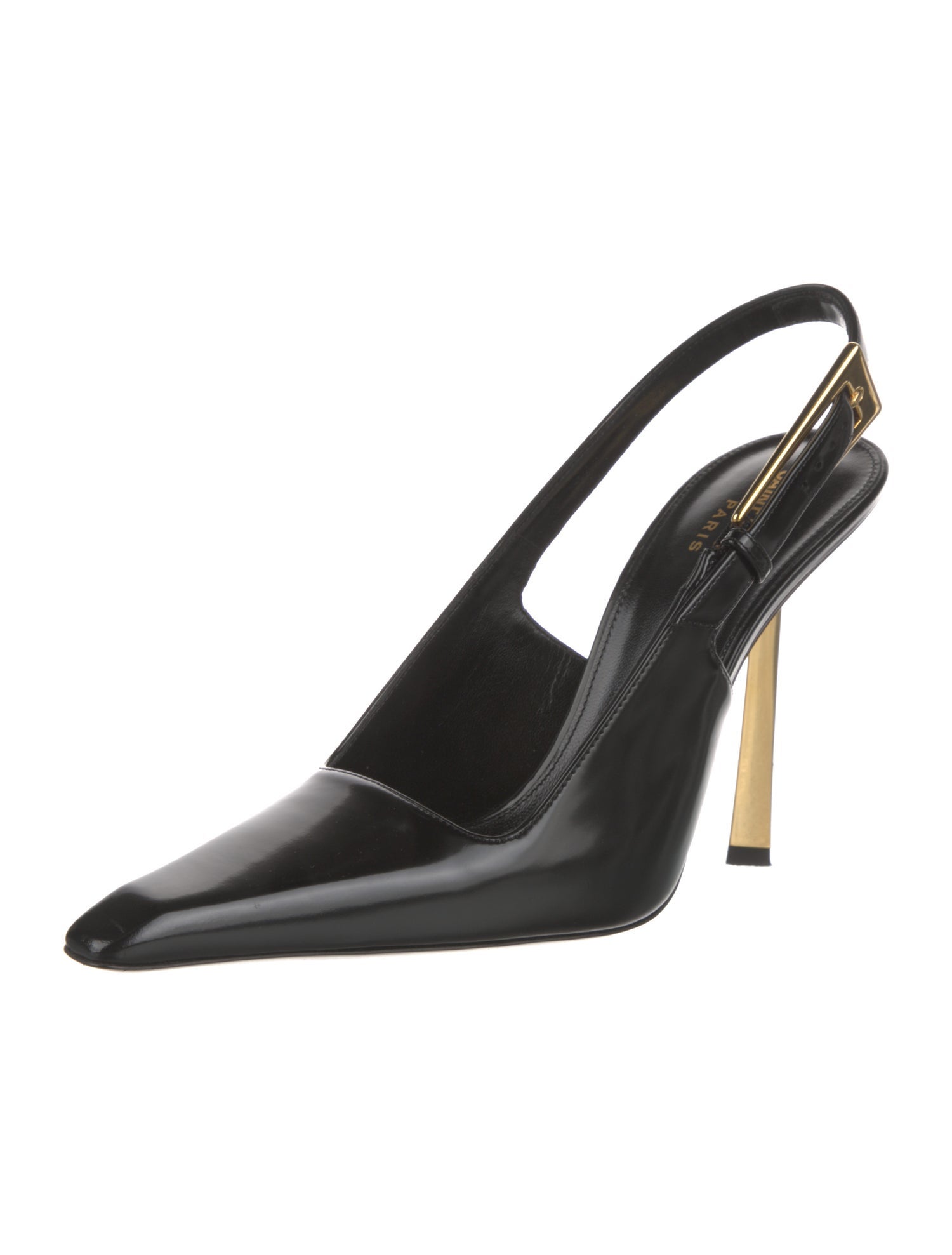Saint Laurent Patent Leather Slingback Pumps