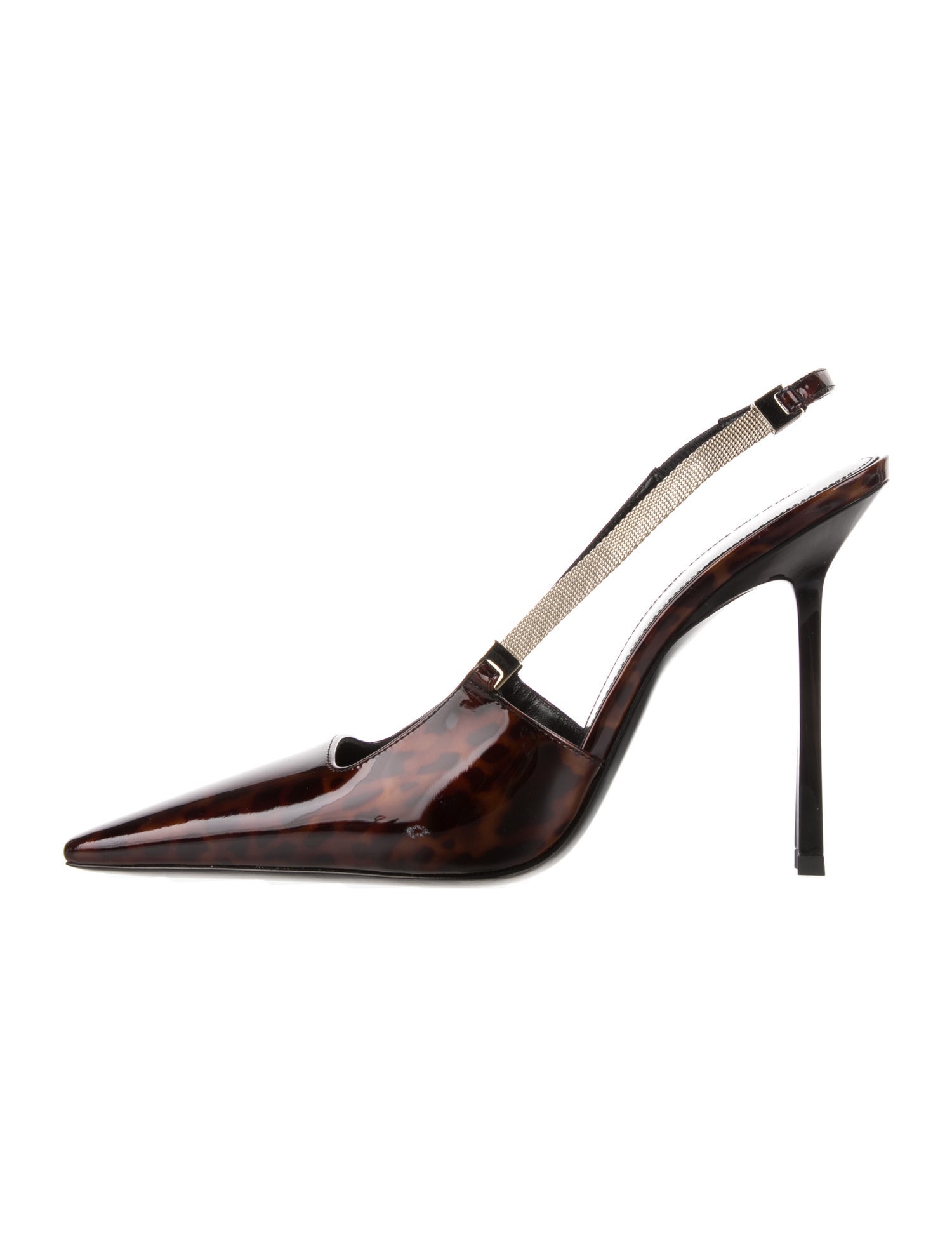 Saint Laurent Patent Leather Slingback Pumps w/ Tags