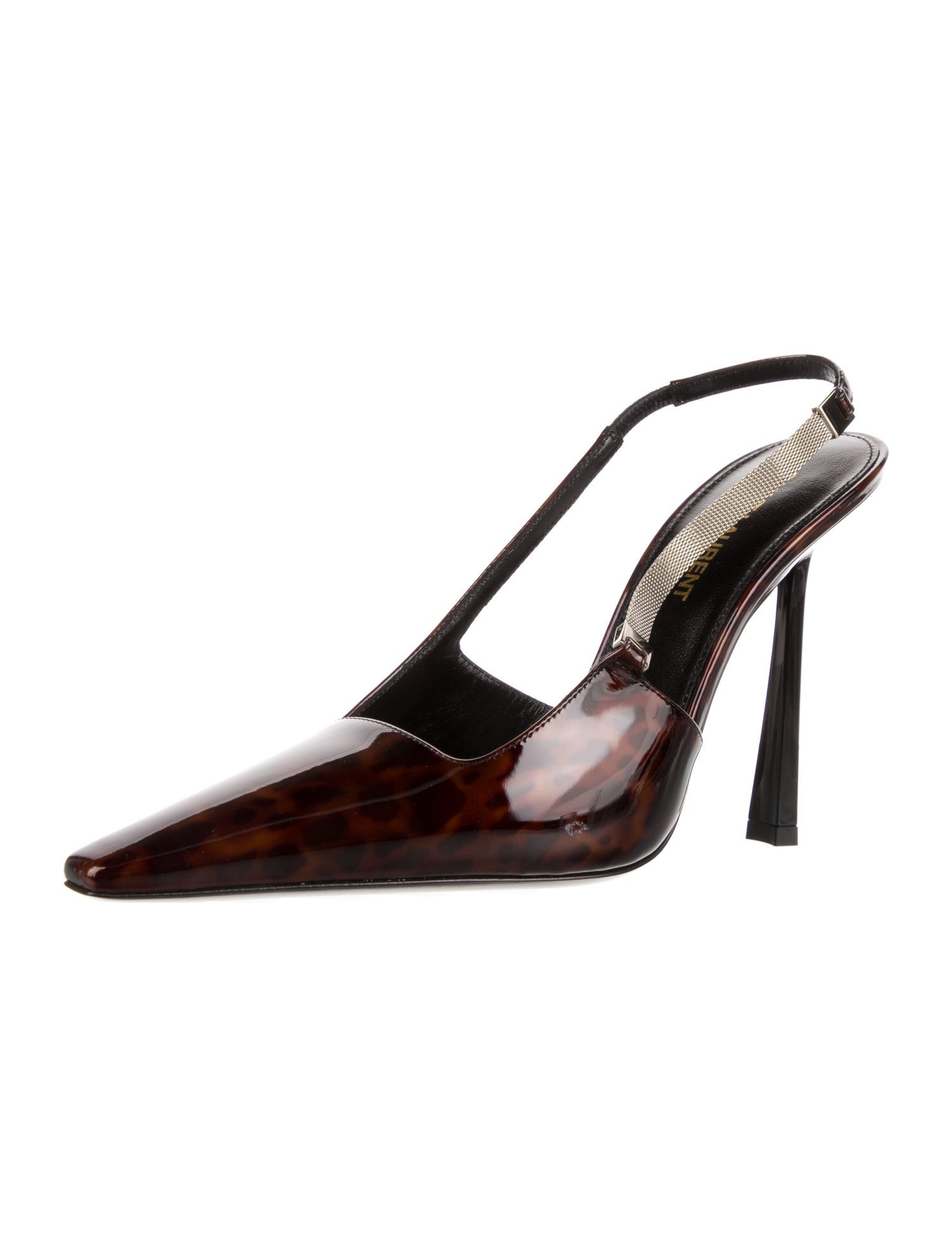 Saint Laurent Patent Leather Slingback Pumps w/ Tags