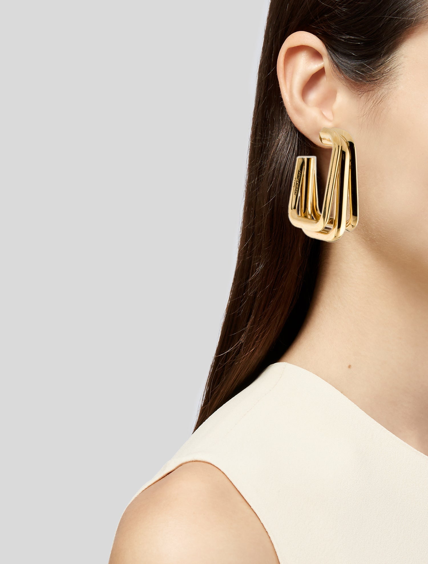 Saint Laurent Square Hoop earrings