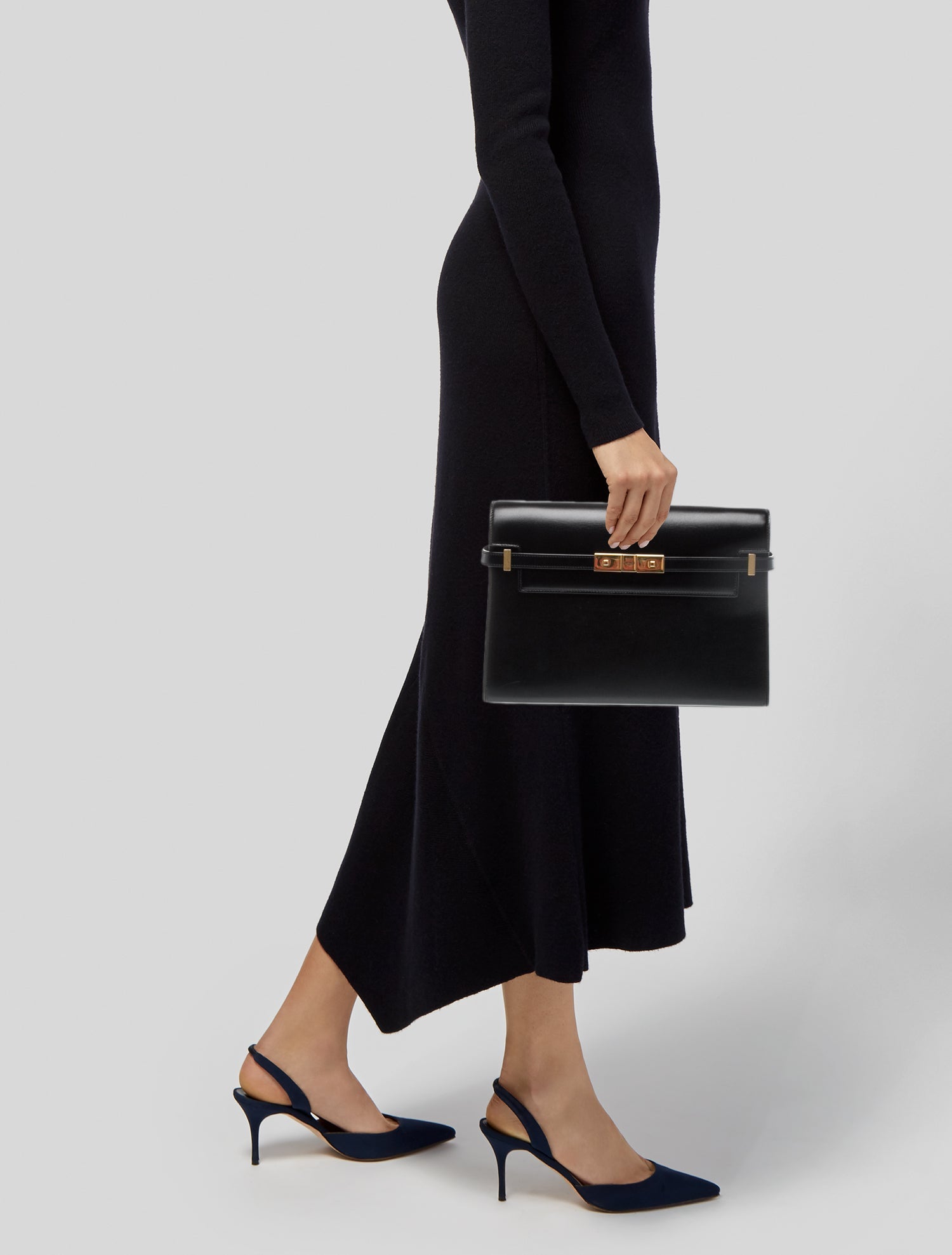 Saint Laurent Leather Manhattan Small