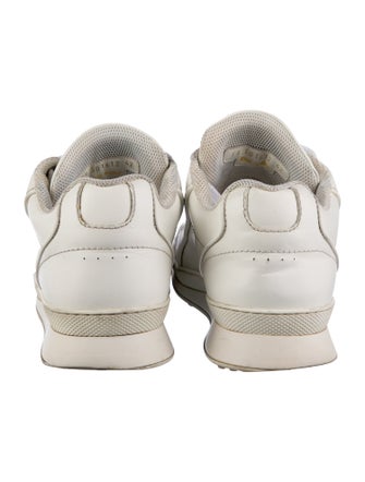 Saint Laurent Leather Studded Accents Sneakers