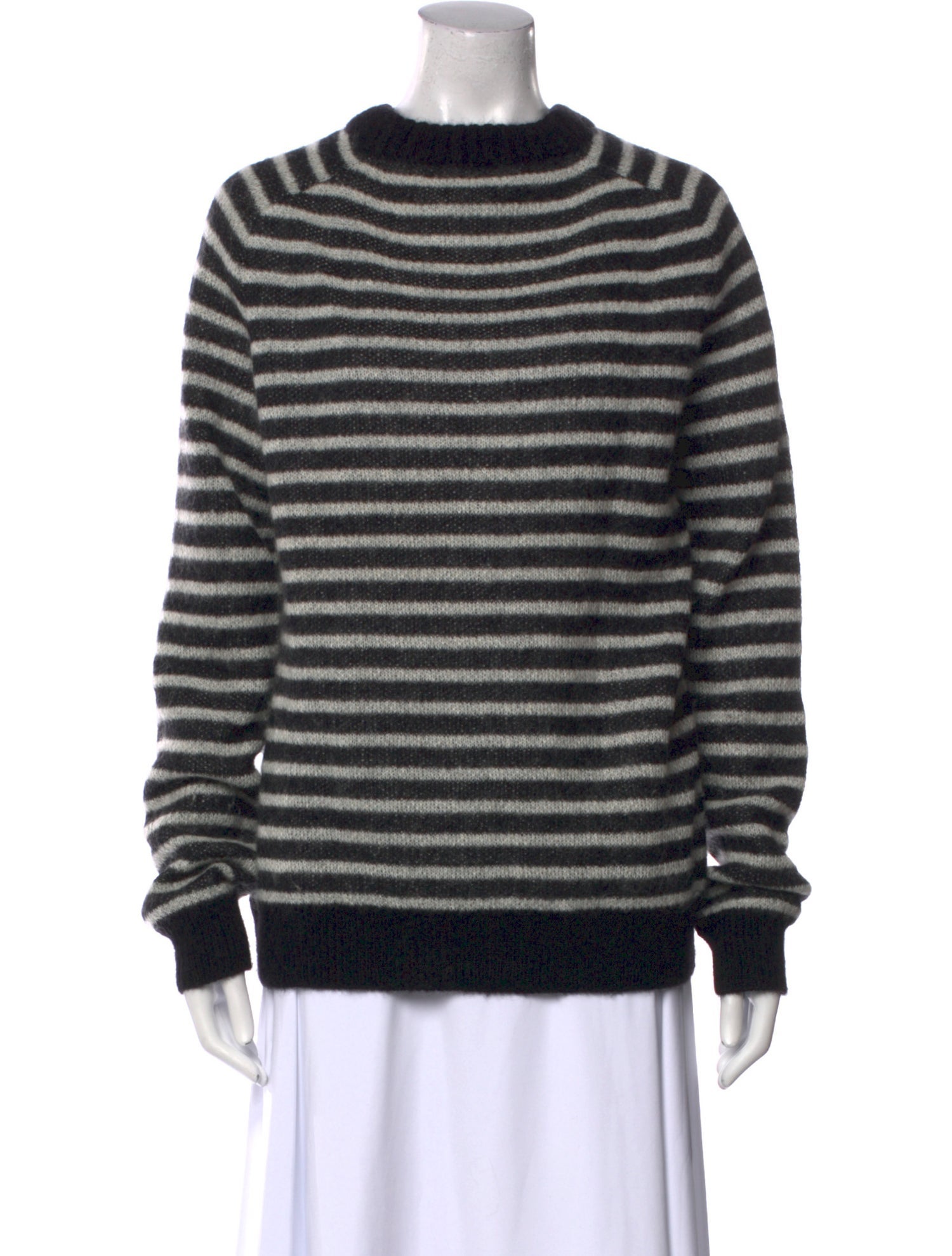 Saint Laurent Mohair Striped Sweater