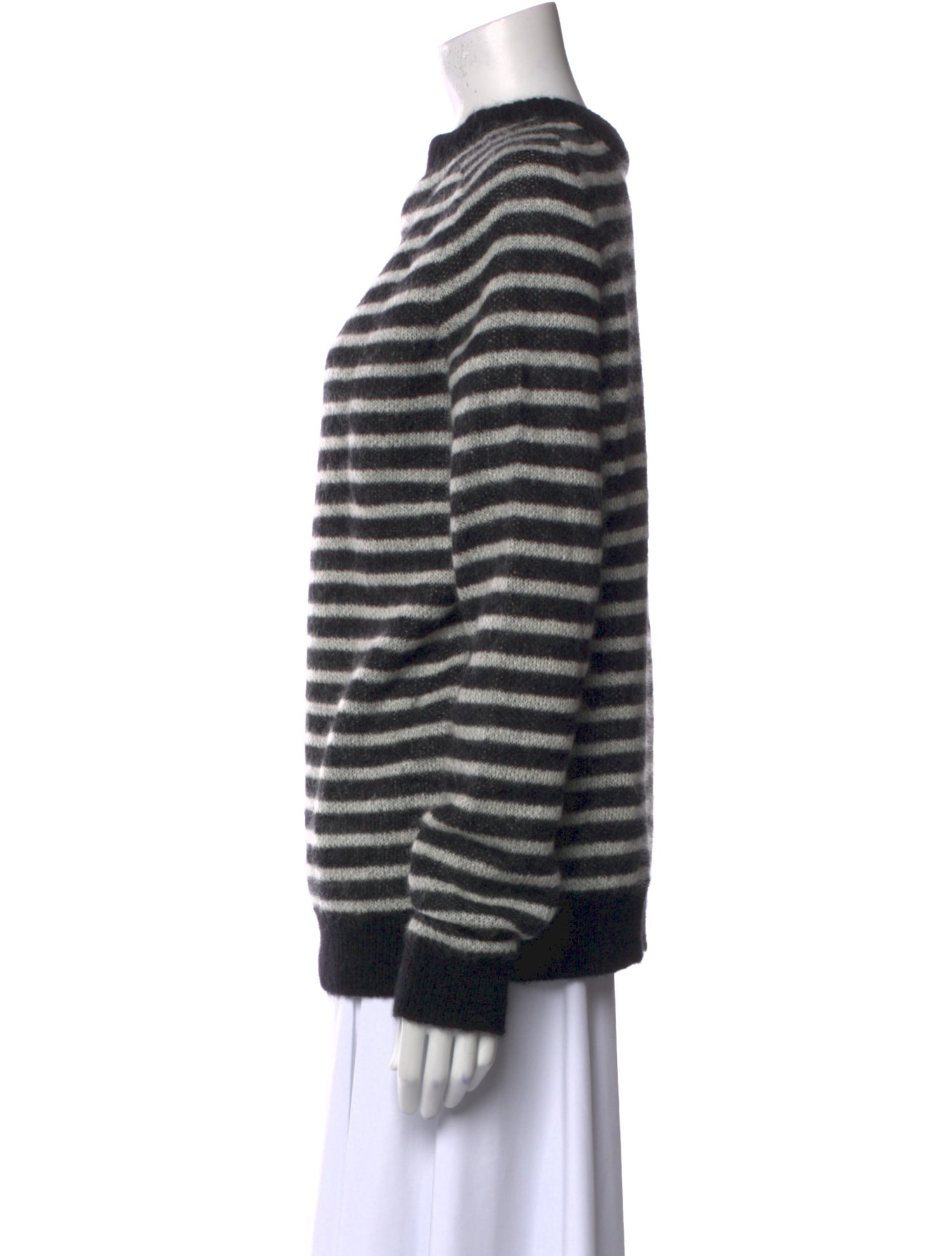Saint Laurent Mohair Striped Sweater