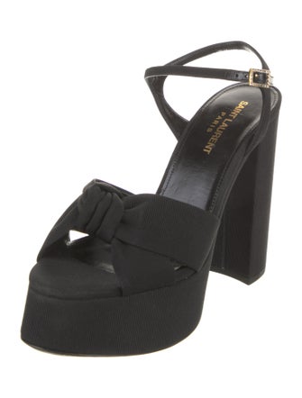 Saint Laurent Crystal Embellishments Sandals