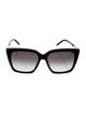 Saint Laurent Square Gradient Sunglasses