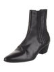 Saint Laurent Leather Studded Accents Chelsea Boots