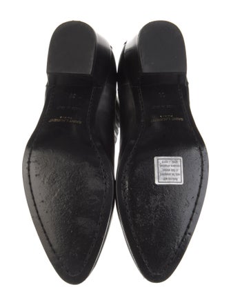 Saint Laurent Leather Studded Accents Chelsea Boots