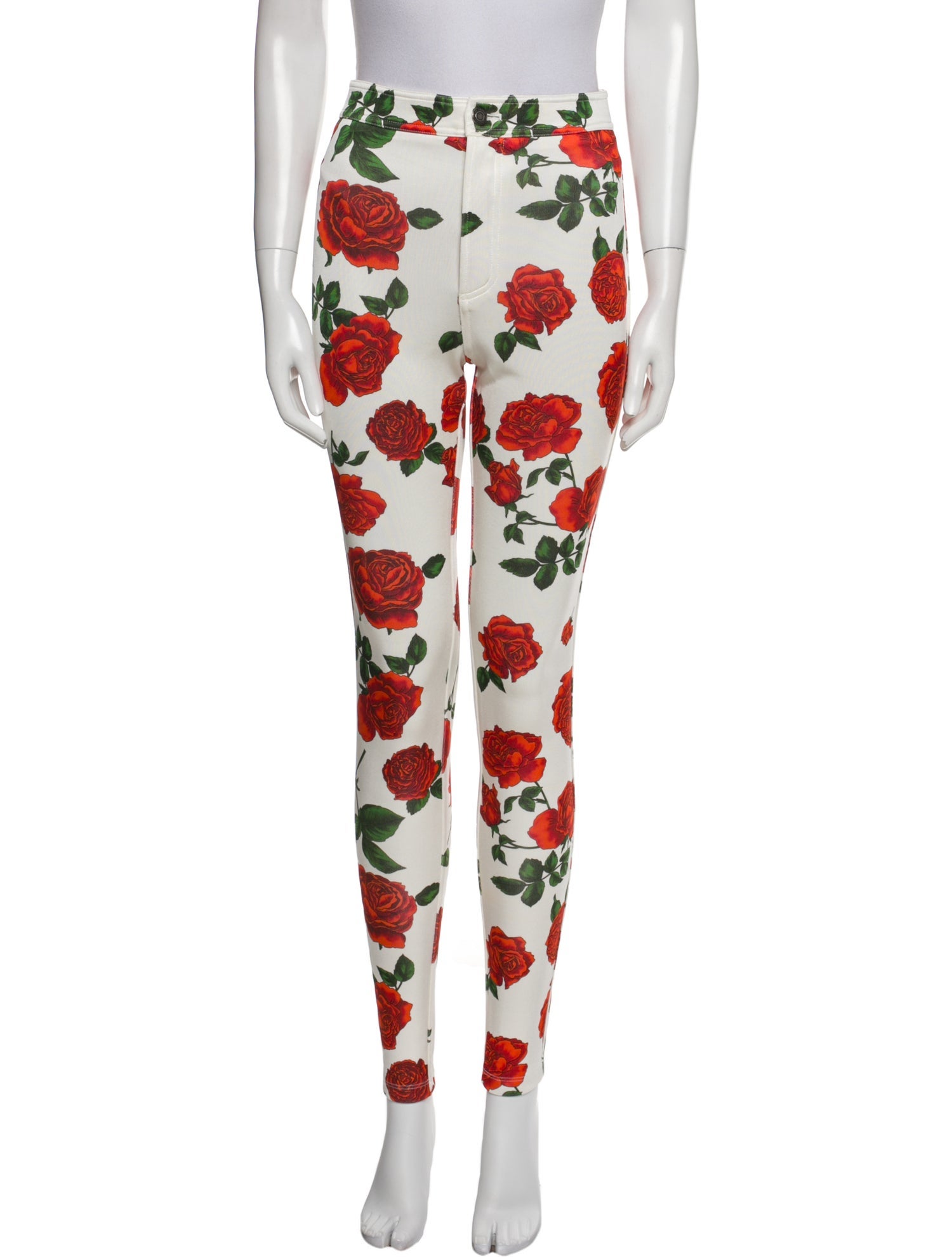 Saint Laurent Nylon Skinny Leg Pants