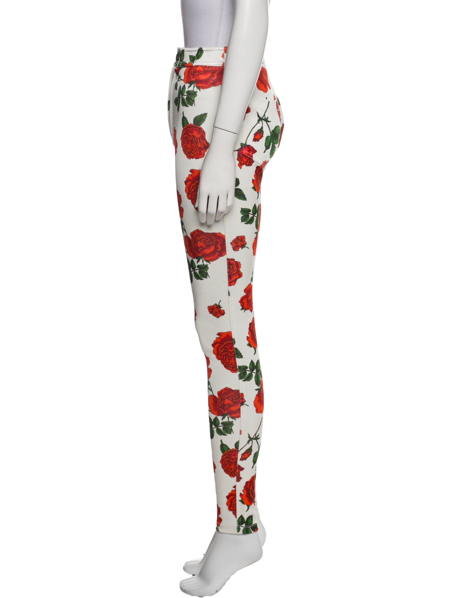 Saint Laurent Nylon Skinny Leg Pants