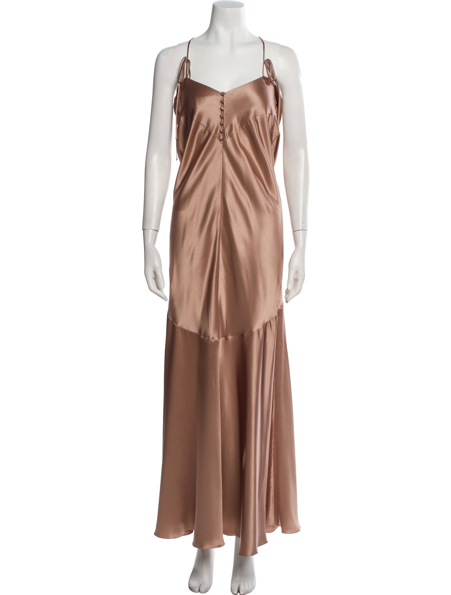 Saint Laurent Silk Long Dress w/ Tags