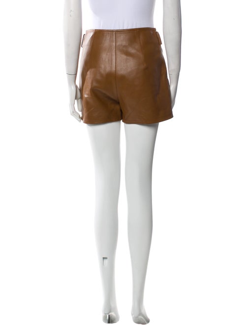 Saint Laurent Leather Mini Shorts