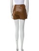 Saint Laurent Leather Mini Shorts
