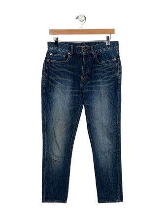 Saint Laurent High-Rise Skinny Leg Jeans