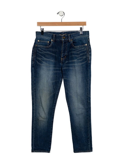 Saint Laurent High-Rise Skinny Leg Jeans