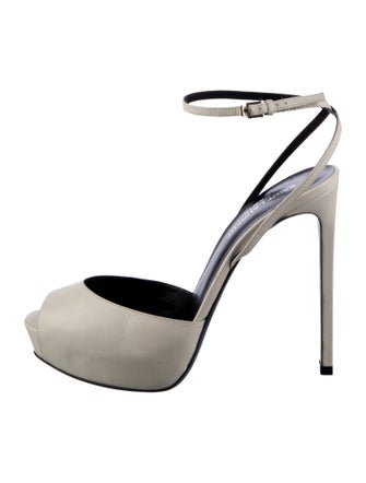 Saint Laurent Leather Slingback Pumps