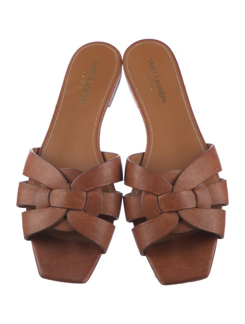 Saint Laurent Leather Slides