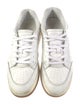Saint Laurent Leather Lasercut Accents Sneakers