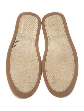 Saint Laurent Leather Lasercut Accents Sneakers