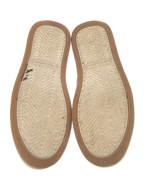 Saint Laurent Leather Lasercut Accents Sneakers