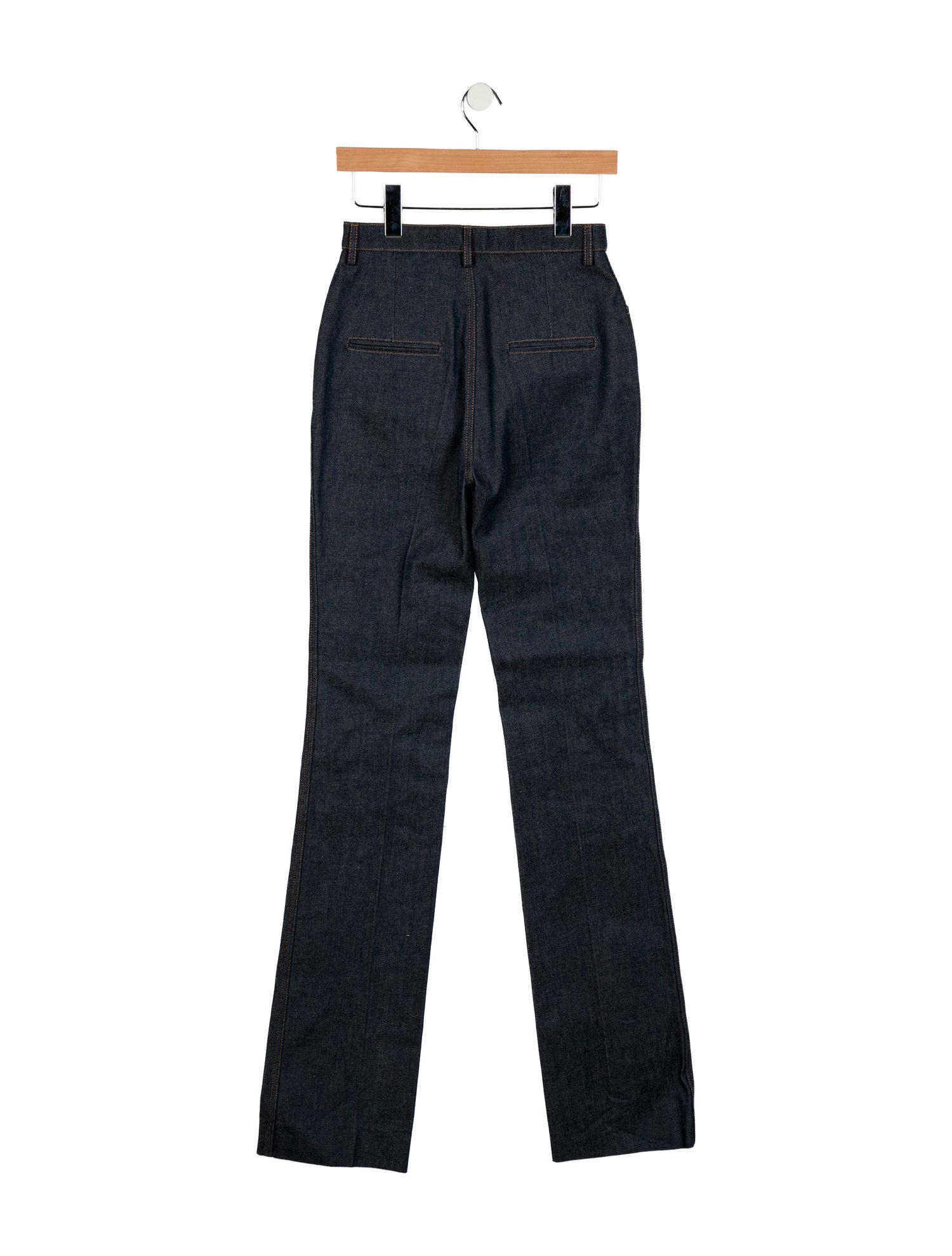 Saint Laurent High-Rise Straight Leg Jeans w/ Tags