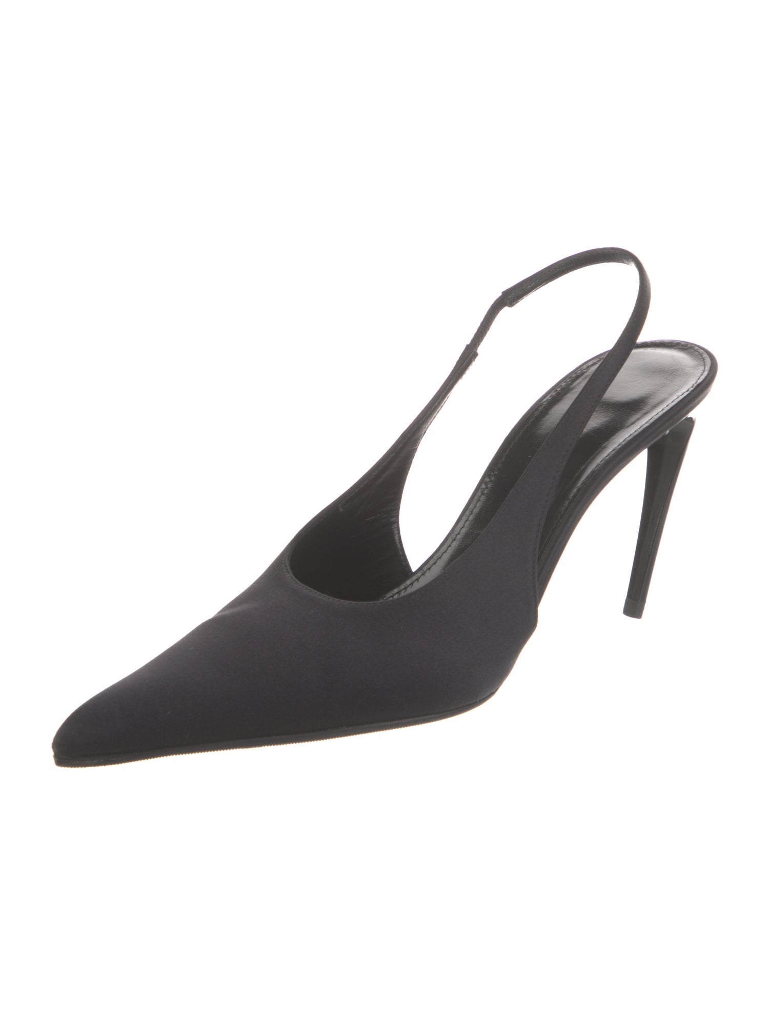 Saint Laurent Satin Slingback Pumps