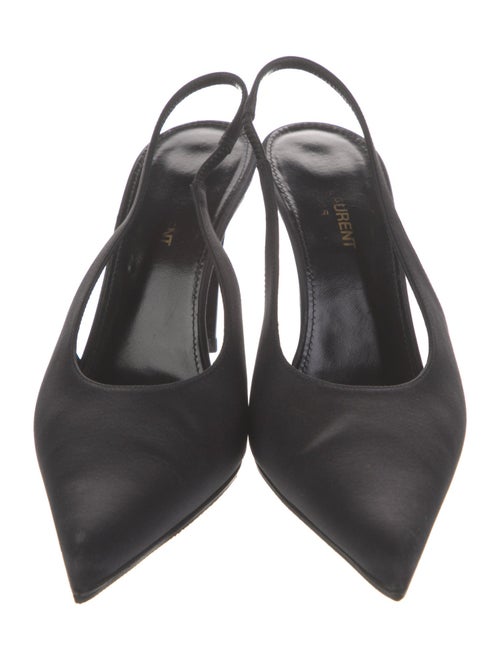 Saint Laurent Satin Slingback Pumps