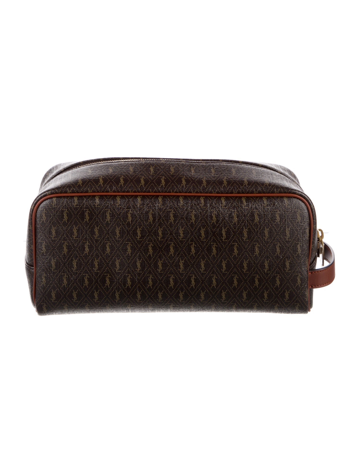 Saint Laurent Coated Canvas Cosmetics Pouch