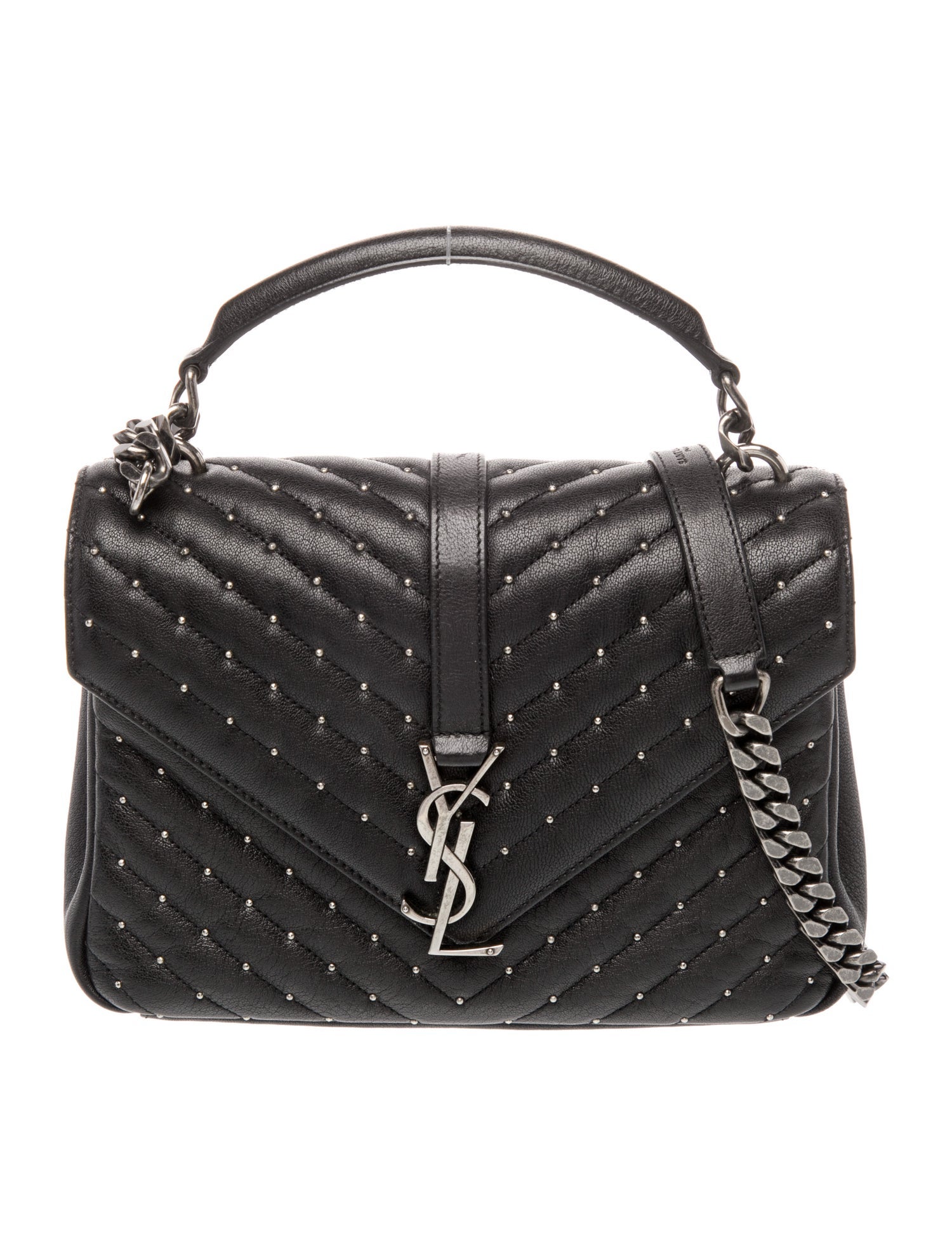 Saint Laurent Quilted College Medium