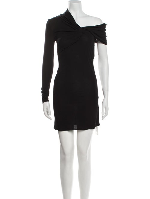 Saint Laurent One-Shoulder Mini Dress