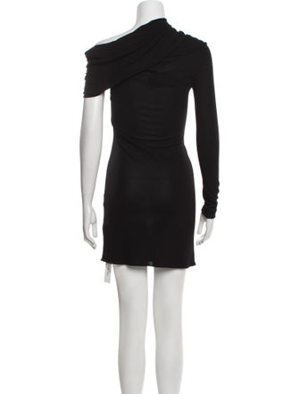 Saint Laurent One-Shoulder Mini Dress