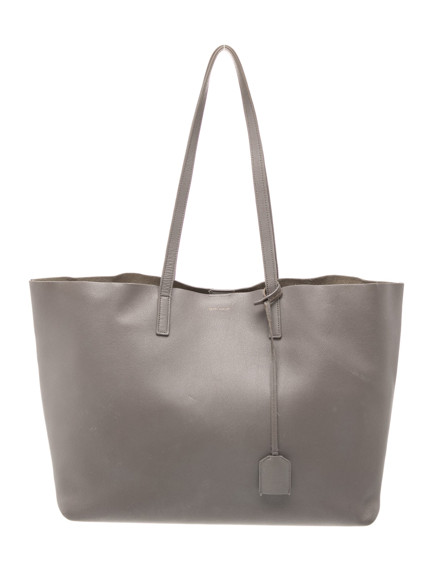 Saint Laurent Leather Shopping Tote Large