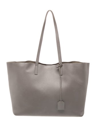 Saint Laurent Leather Shopping Tote Large