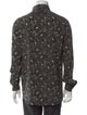 Saint Laurent 2018 Skulls Paisley Print Long Sleeve Shirt