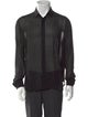 Saint Laurent 2023 Satin Long Sleeve Dress Shirt