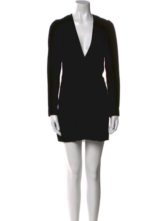 Saint Laurent V-Neck Mini Dress