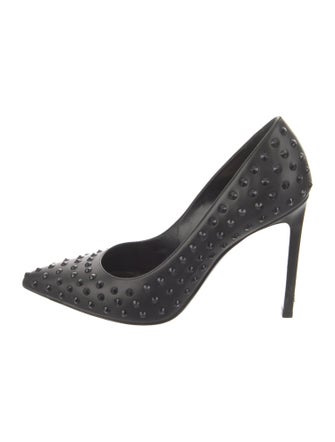Saint Laurent Leather Studded Accents Pumps