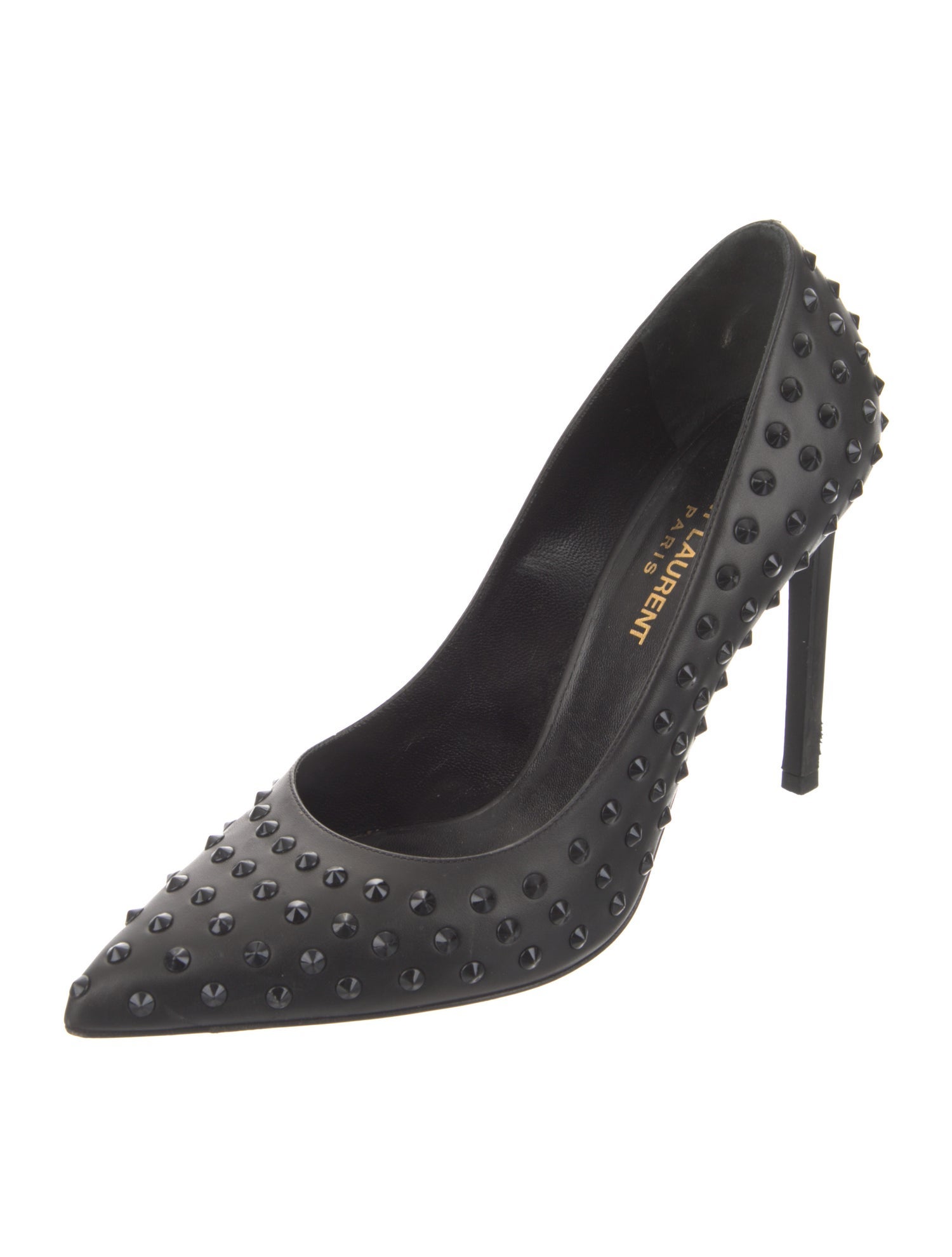 Saint Laurent Leather Studded Accents Pumps