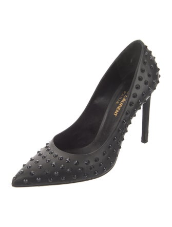 Saint Laurent Leather Studded Accents Pumps