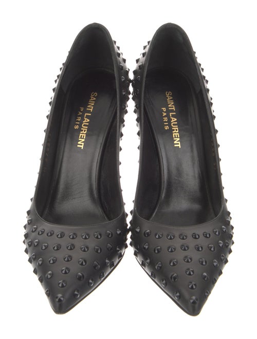 Saint Laurent Leather Studded Accents Pumps