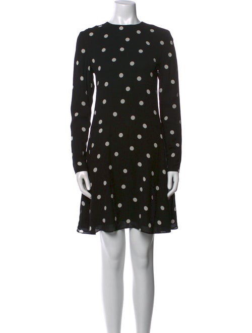 Saint Laurent Polka Dot Print Mini Dress