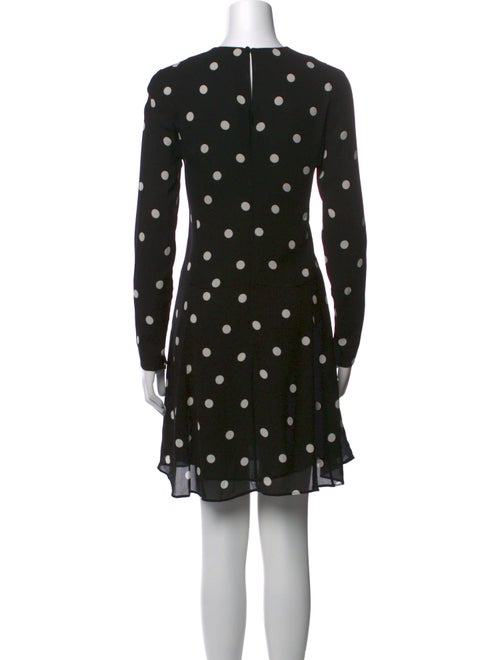 Saint Laurent Polka Dot Print Mini Dress