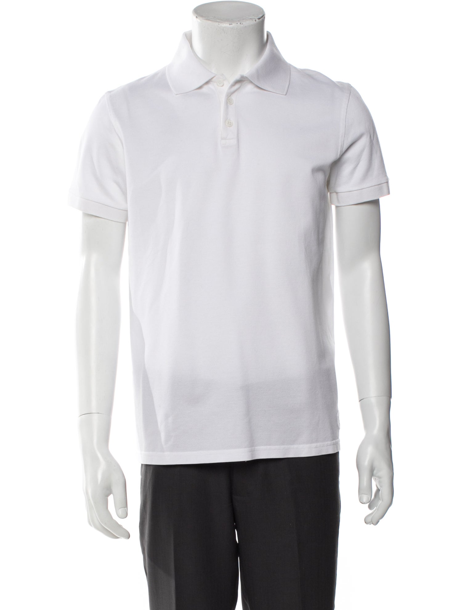 Saint Laurent Collar Short Sleeve Polo Shirt