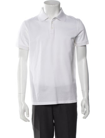 Saint Laurent Collar Short Sleeve Polo Shirt