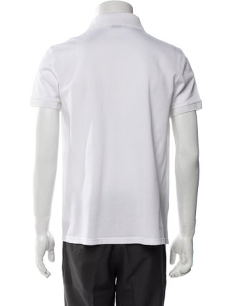 Saint Laurent Collar Short Sleeve Polo Shirt